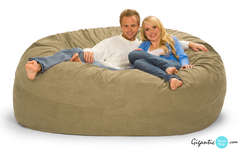 7 ft Beige Bean Bag Chair| Shop Tan, Cream Color | Gigantic Bean Bags