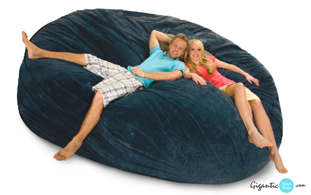 8 Ft Navy Blue Bean Bag Bed 6278